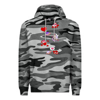 Slate Camo valentines day turtles Premium Hoodie - linhVisuals