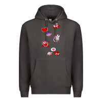 Smoke valentines day turtles Premium Hoodie - linhVisuals
