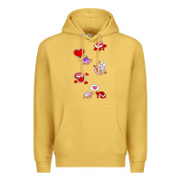 Antique Gold valentines day turtles Premium Hoodie - linhVisuals