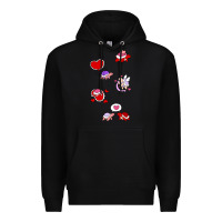 Black valentines day turtles Premium Hoodie - linhVisuals
