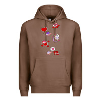 Chestnut valentines day turtles Premium Hoodie - linhVisuals