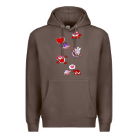 Coffee valentines day turtles Premium Hoodie - linhVisuals