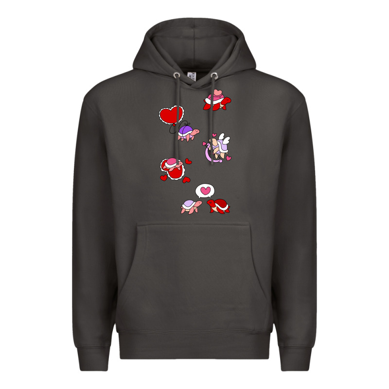 Valentines Day Turtles Premium Hoodie by linhVisuals | Teevron