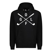 Black Golf Club 001 Premium Hoodie - linhVisuals