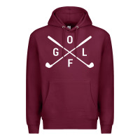 Burgundy Golf Club 001 Premium Hoodie - linhVisuals