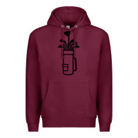 Burgundy Golf Club 003 Premium Hoodie - linhVisuals