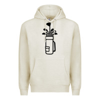 Oatmeal Heather Golf Club 003 Premium Hoodie - linhVisuals