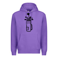 Purple Golf Club 003 Premium Hoodie - linhVisuals
