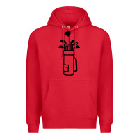Red Golf Club 003 Premium Hoodie - linhVisuals