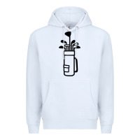 White Golf Club 003 Premium Hoodie - linhVisuals