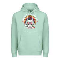 Seafoam we're all gonna die funny cute unicorn Premium Hoodie - linhVisuals
