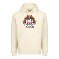 Sandshell we're all gonna die funny cute unicorn Premium Hoodie - linhVisuals