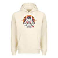 Tofu we're all gonna die funny cute unicorn Premium Hoodie - linhVisuals