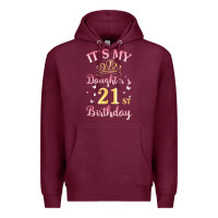 It's My Daughter's 21st Birthday Happy To Her Mommy Daddy T Shirt Premium Hoodie | Teevron