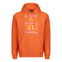 Carrot it's my daughter's 21st birthday happy to her mommy daddy t shirt Premium Hoodie - linhVisuals