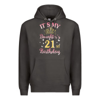 Smoke it's my daughter's 21st birthday happy to her mommy daddy t shirt Premium Hoodie - linhVisuals