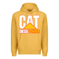 Mustard cat diesel power Premium Hoodie - linhVisuals