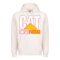 Pale Pink cat diesel power Premium Hoodie - linhVisuals