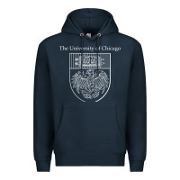 Navy chicago Premium Hoodie - linhVisuals