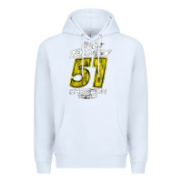 White cole trickle Premium Hoodie - linhVisuals