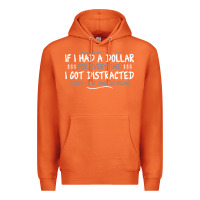 Carrot if i had a dollar for everytime i got distracted Premium Hoodie - linhVisuals