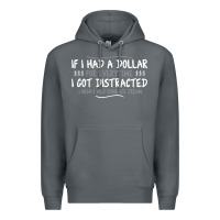 Rock if i had a dollar for everytime i got distracted Premium Hoodie - linhVisuals