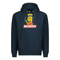 Navy backwoods tshirt Premium Hoodie - linhVisuals