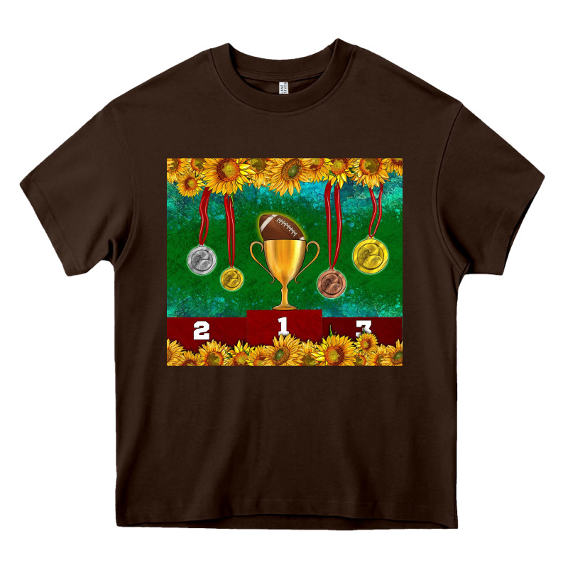 American Football Trophy Cup And Medal Tumbler Heavy Core Tee by BundleAndBundleShop | Teevron