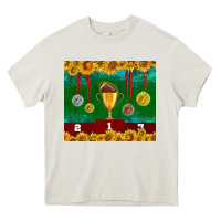 Cream american football trophy cup and medal tumbler Heavy Core Tee - BundleAndBundleShop