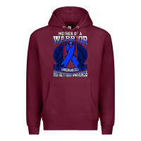 Burgundy langerhans cell histiocytosis awareness mother support ribbo sweatshir Premium Hoodie - linhVisuals