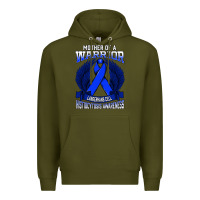Army Green langerhans cell histiocytosis awareness mother support ribbo sweatshir Premium Hoodie - linhVisuals