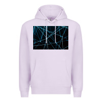 Lilac network background Premium Hoodie - linhVisuals