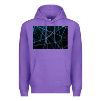 Purple network background Premium Hoodie - linhVisuals