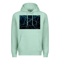 Seafoam network background Premium Hoodie - linhVisuals