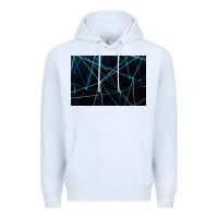 White network background Premium Hoodie - linhVisuals