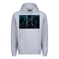 Heather Grey network background Premium Hoodie - linhVisuals