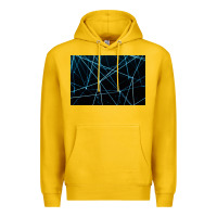 Lemon network background Premium Hoodie - linhVisuals