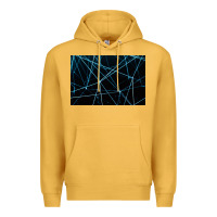Mustard network background Premium Hoodie - linhVisuals