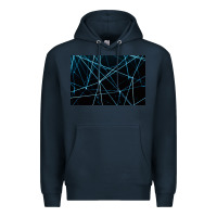 Navy network background Premium Hoodie - linhVisuals