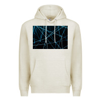 Oatmeal Heather network background Premium Hoodie - linhVisuals