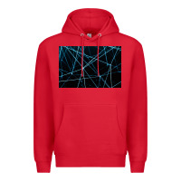 Red network background Premium Hoodie - linhVisuals