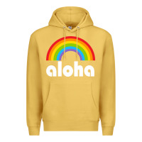 Antique Gold Aloha Rainbow Hawaii 808 Island Hawaiian Premium Hoodie - linhVisuals