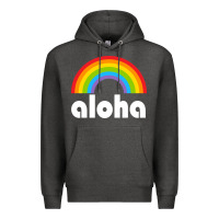 Aloha Rainbow Hawaii 808 Island Hawaiian Premium Hoodie | Teevron
