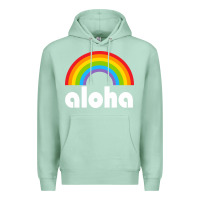 Seafoam Aloha Rainbow Hawaii 808 Island Hawaiian Premium Hoodie - linhVisuals