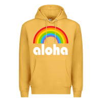 Mustard Aloha Rainbow Hawaii 808 Island Hawaiian Premium Hoodie - linhVisuals