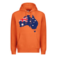 Carrot Australia Map Flag Drawing Line Art Premium Hoodie - linhVisuals