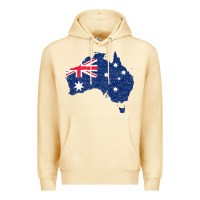Pina Colada Australia Map Flag Drawing Line Art Premium Hoodie - linhVisuals