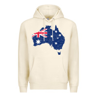 Tofu Australia Map Flag Drawing Line Art Premium Hoodie - linhVisuals