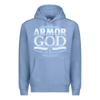 Colony Blue armor of god bible verse scripture Premium Hoodie - linhVisuals