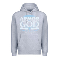 Heather Grey armor of god bible verse scripture Premium Hoodie - linhVisuals